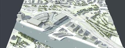 Model of Glasgow Harbour future phases